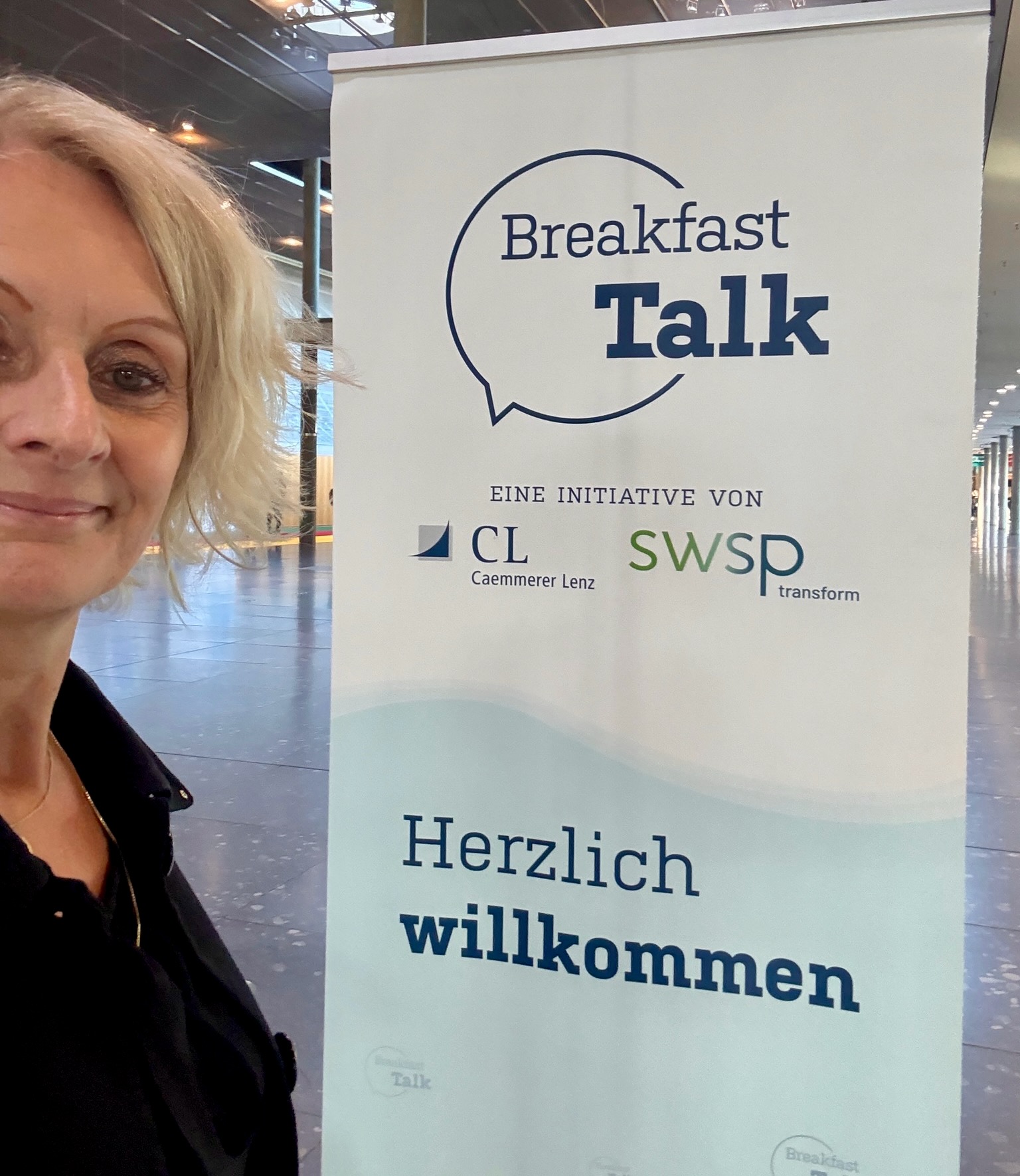 Elke Sieber (swsp transform) freut sich auf den zweiten Breakfast Talk auf der Messe Stuttgart.